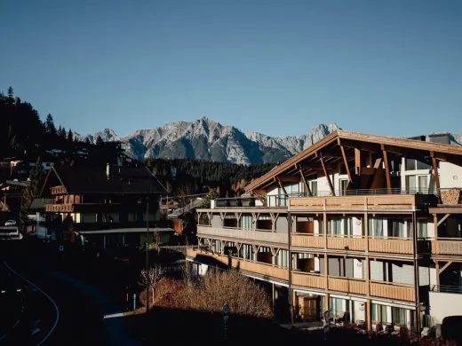 Haus Sonja mit Blick auf die Berge